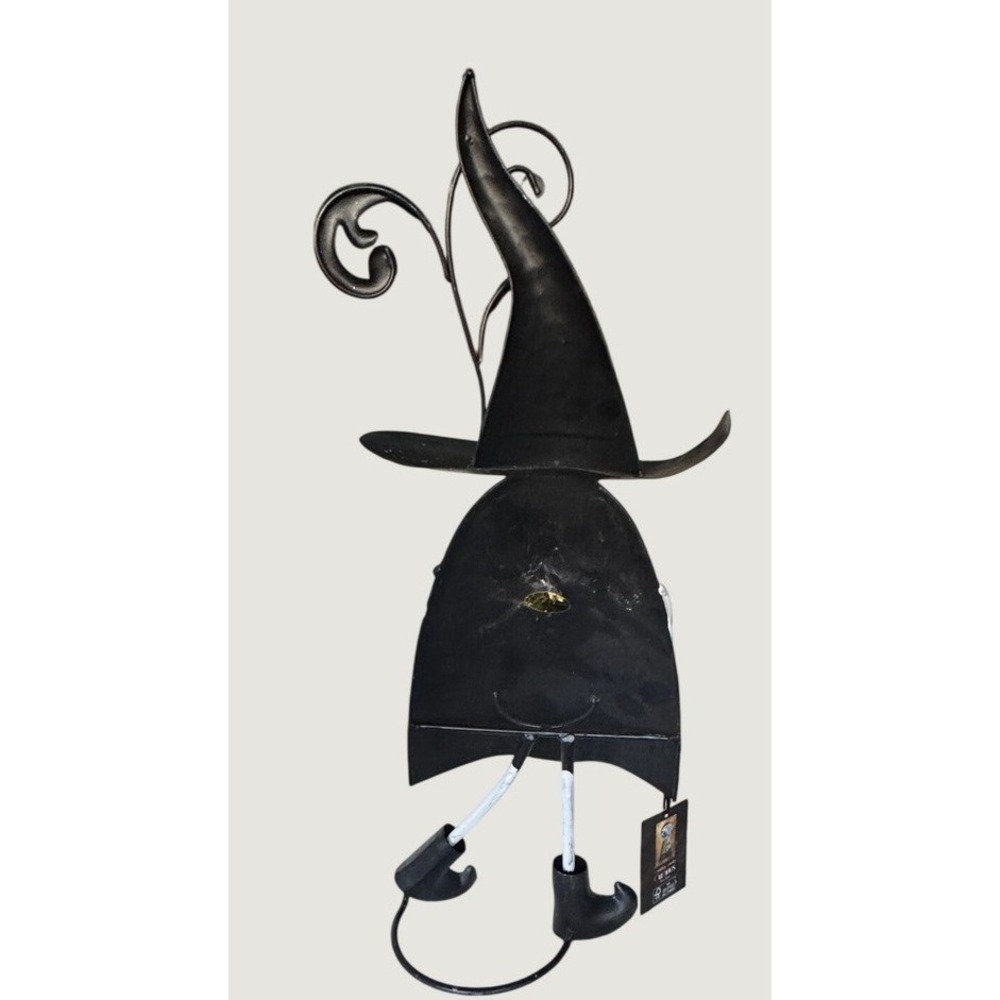 Cynthia Rowley Curious Halloween Ghost Metal Figurine Witch Hat Pumpkin Decor - Picture 7 of 10